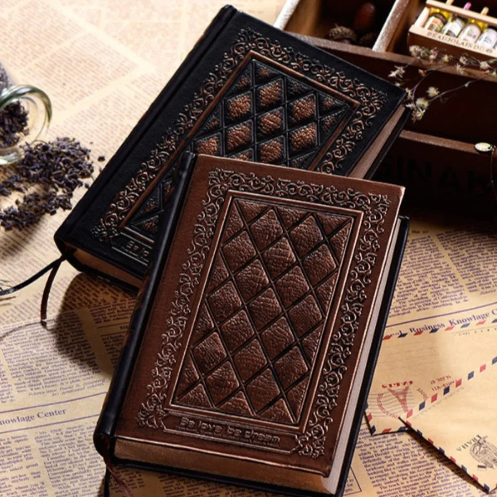 3D Embossed Faux Leather Notebook