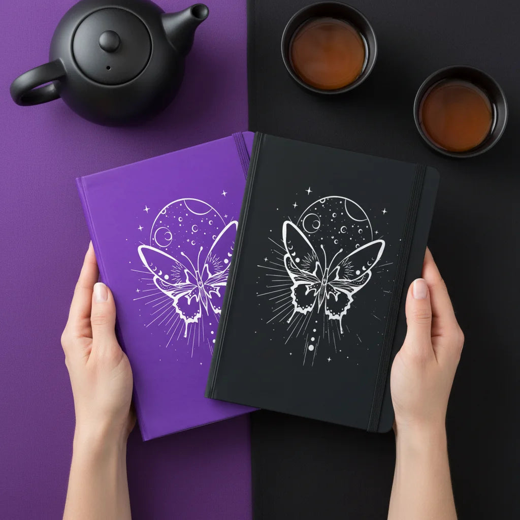 Dotted Journal Sketchbook 160gsm Thick Paper 160 Numbered Pages Lay Flat 180° Faux Leather Hardcover A5 Dot Grid Notebook